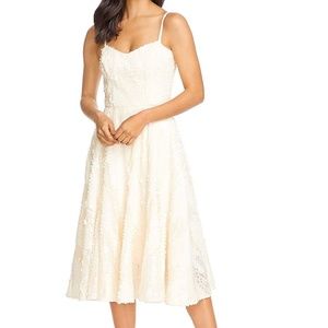 NEW Dress the Population Flora Sequin Dress, Cream Size XS